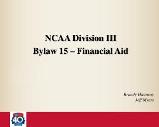 NCAA Division III Bylaw 15 – Financial Aid