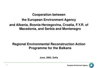 Cooperation between the European Environment Agency