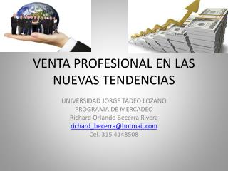 VENTA PROFESIONAL EN LAS NUEVAS TENDENCIAS