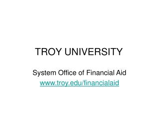 TROY UNIVERSITY