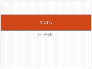 Verbs