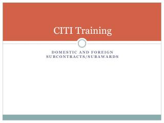 CITI Training