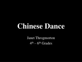 Chinese Dance