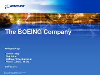 The BOEING Company