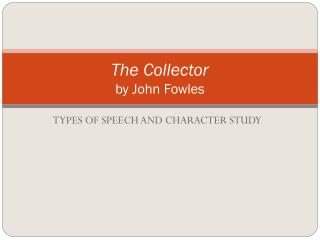 The Collector by John Fowles