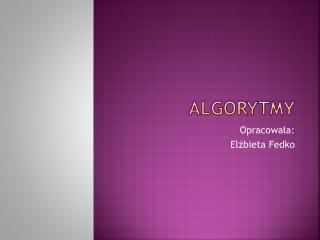 ALGORYTMY