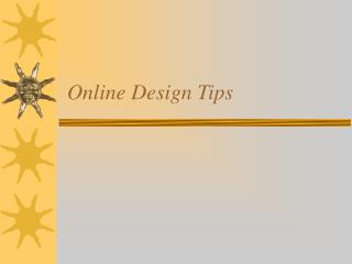 Online Design Tips