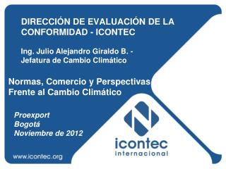 DIRECCIÓN DE EVALUACIÓN DE LA CONFORMIDAD - ICONTEC