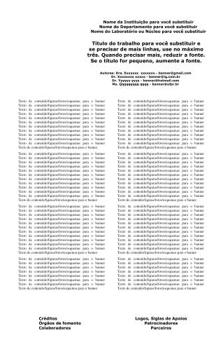 Nome da Instituição para você substituir Nome do Departamento para você substituir