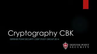 Cryptography CBK