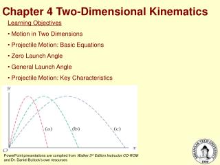 Chapter 4 Two-Dimensional Kinematics