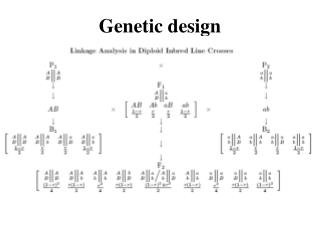 Genetic design