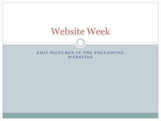 Website Week