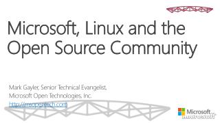 Microsoft, Linux and the Open Source Community