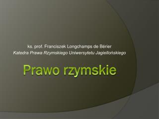 Prawo rzymskie