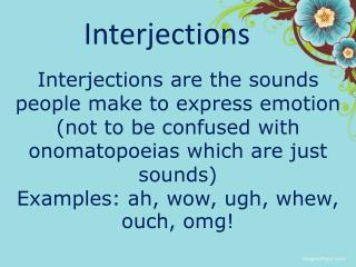 Interjections