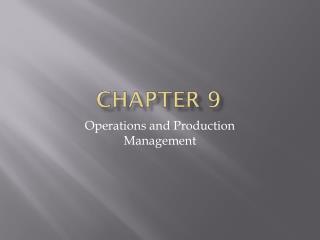 Chapter 9