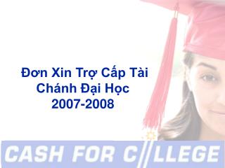 Đơn Xin Trợ Cấp Tài Chánh Đại Học 2007-2008