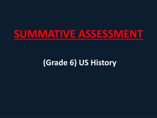 SUMMATIVE ASSESSMENT