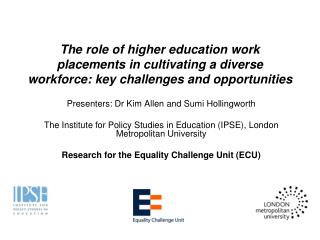 Presenters: Dr Kim Allen and Sumi Hollingworth