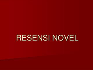 RESENSI NOVEL