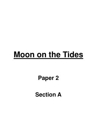 Moon on the Tides