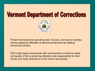 Vermont Department of Corrections