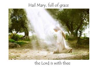 Hail Mary, full of grace