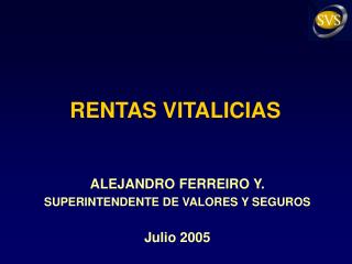 RENTAS VITALICIAS
