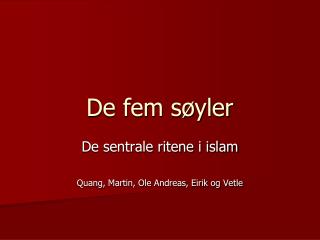 De fem søyler