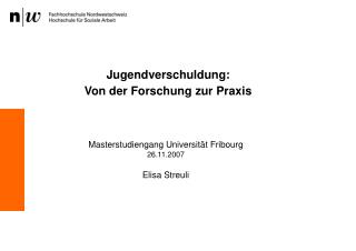 Jugendverschuldung: Von der Forschung zur Praxis
