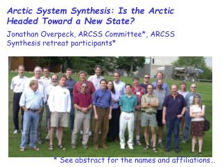 Arctic System Synthesis: Is the Arctic Headed Toward a New State?