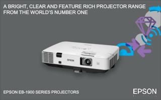 A BRIGHT, CLEAR AND FEATURE RICH PROJECTOR RANGE FROM THE WORLD’S NUMBER ONE