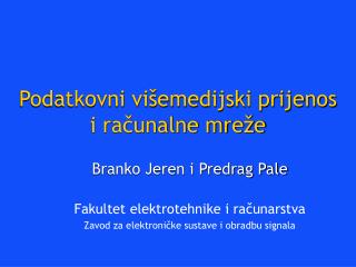 Podatkovni višemedijski prijenos i računalne mreže