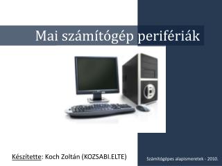 Mai s zámítógép perifériák
