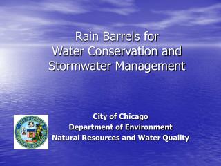 Rain Barrels for Water Conservation and Stormwater Management