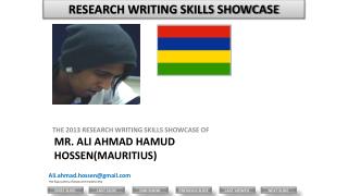 Mr. ALI AHMAD HAMUD HOSSEN(MAURITIUS)