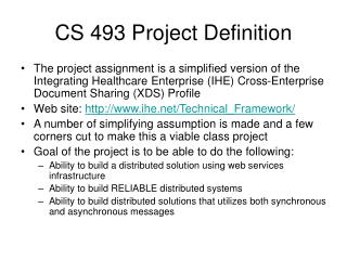CS 493 Project Definition