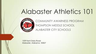 Alabaster Athletics 101