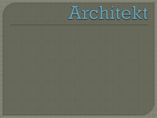 Architekt