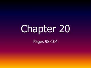 Chapter 20