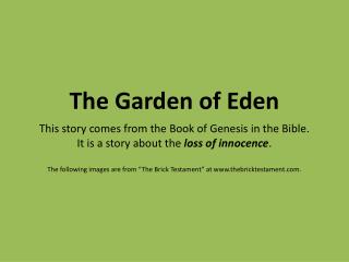The Garden of Eden