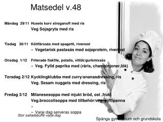 Matsedel v.48