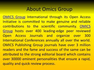 About Omics Group