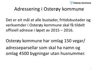 Adressering i Osterøy kommune