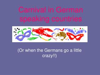 Carnival in German speaking countries