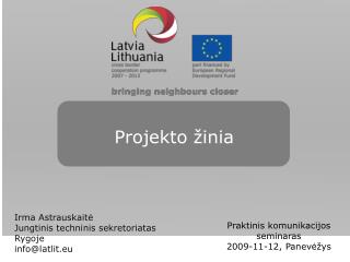 Projekto žinia