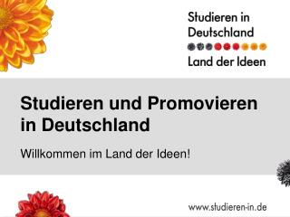 Studieren und Promovieren in Deutschland