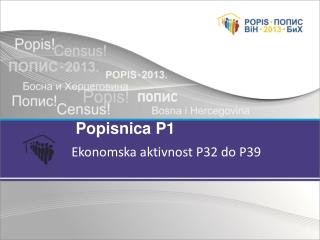 Ekonomska aktivnost P32 do P39