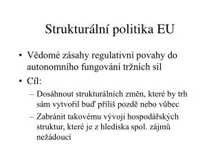 Strukturální politika EU